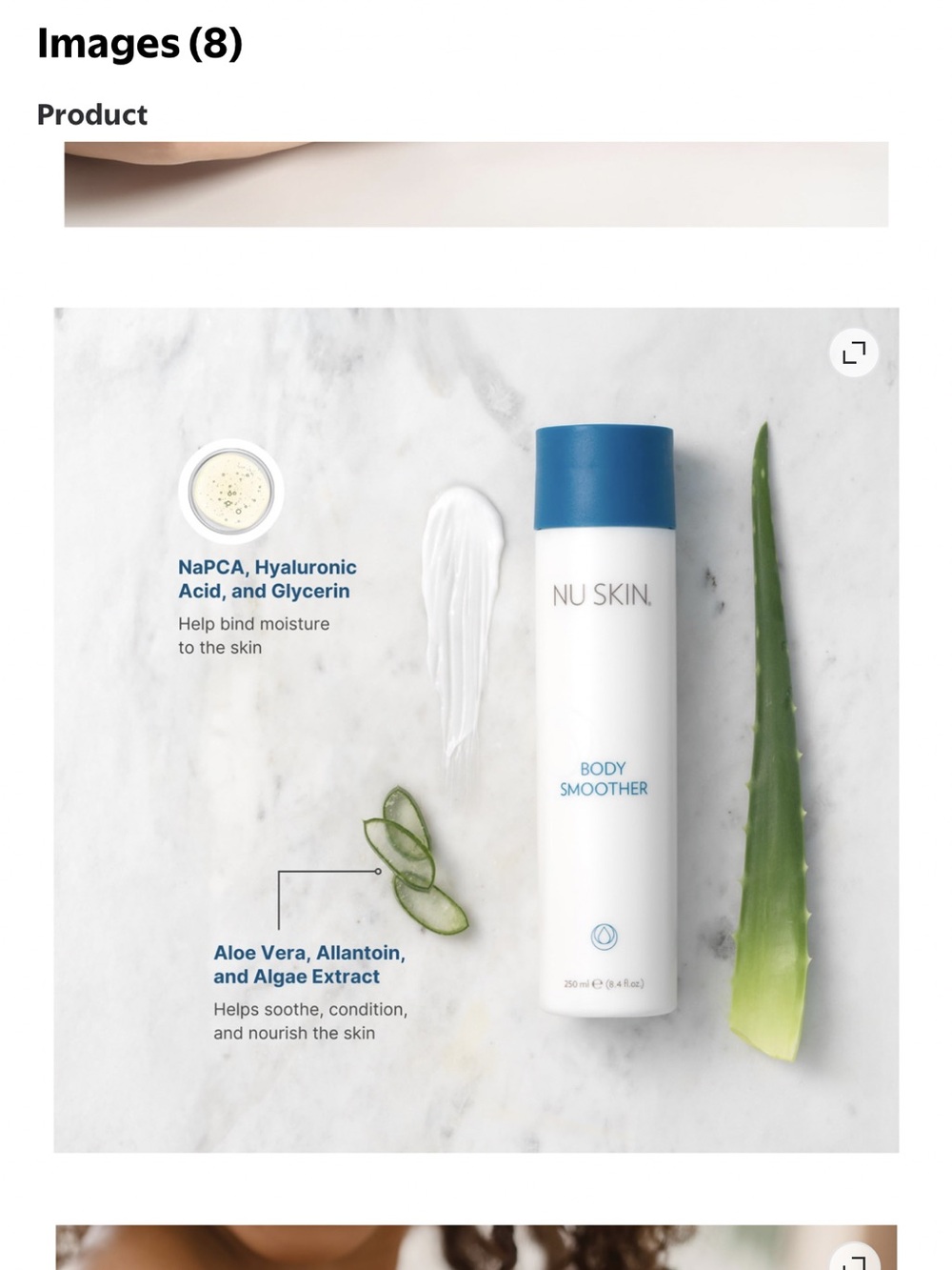 NU SKIN Body Smoother Lotion--Original Version (8.4 fl.oz./253 ml.) - Picture 6 of 8